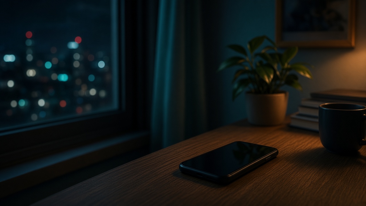 A phone on a desk showing a mobile data usage bar with several gigabytes still unused